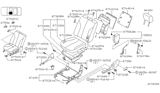 Diagram for 2002 Nissan Maxima Front Seat Components