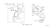 Diagram for 2001 Nissan Maxima P/S Pump & Hoses, Steering Gear & Linkage