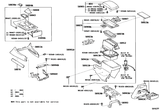 Diagram for 2005 Toyota Land Cruiser Rear Console