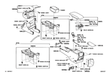 Diagram for 2004 Toyota Solara Center Console