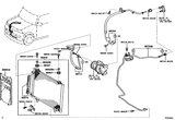 Diagram for 2006 Scion xB A/C Condenser, Compressor & Lines