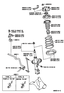 Diagram for 2001 Toyota Camry Stabilizer Bar & Components - Front