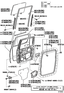 Diagram for 2006 Toyota Tacoma Interior Trim - Rear Door