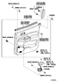 Diagram for 2006 Toyota Tacoma Interior Trim - Rear Door