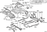 Diagram for 2008 Toyota Sequoia Rear Floor & Rails