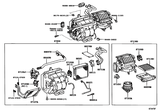 Diagram for 2003 Toyota Avalon A/C Evaporator & Heater Components