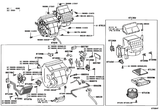 Diagram for 2005 Toyota Sienna A/C Evaporator Components
