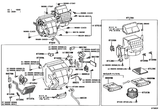 Diagram for 2005 Toyota Sienna A/C Evaporator Components