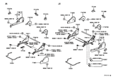 Diagram for 2000 Toyota Solara Front Seat Components