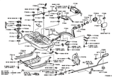 Diagram for 2001 Toyota Solara Fuel System Components
