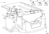 Diagram for 2009 Scion xB Lift Gate - Wiper & Washer Components