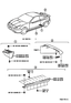 Diagram for 2003 Toyota Celica Exterior Trim - Pillars, Rocker & Floor