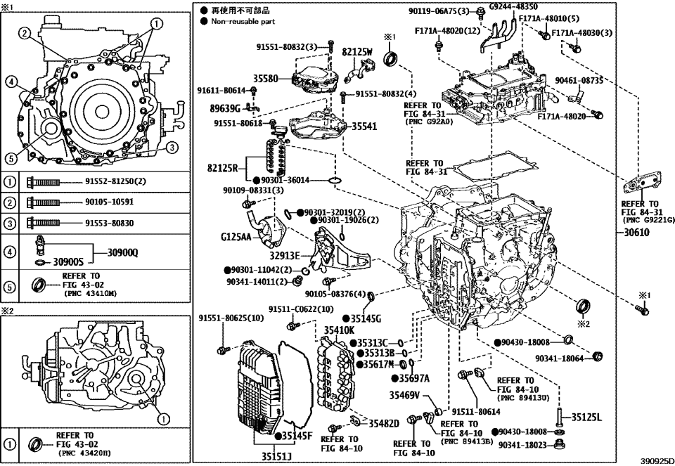 Toyota 30950-30011 TRANSAXLE ASSY, AUTO