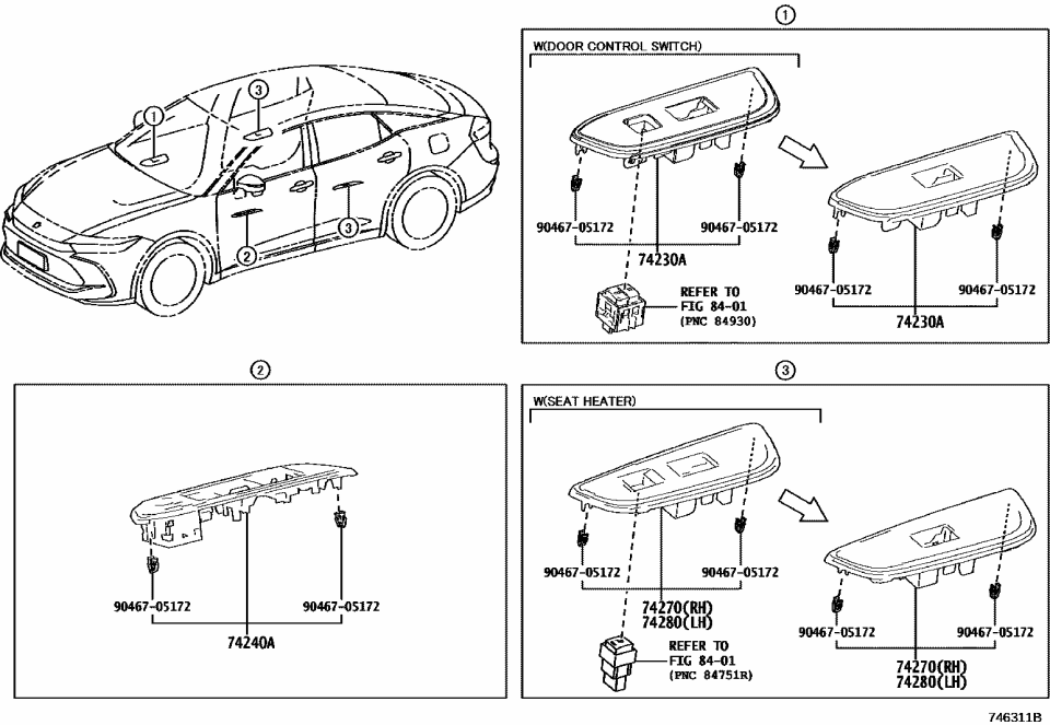 Toyota 74280-30210-B0 PANEL ASSY, RR DOOR