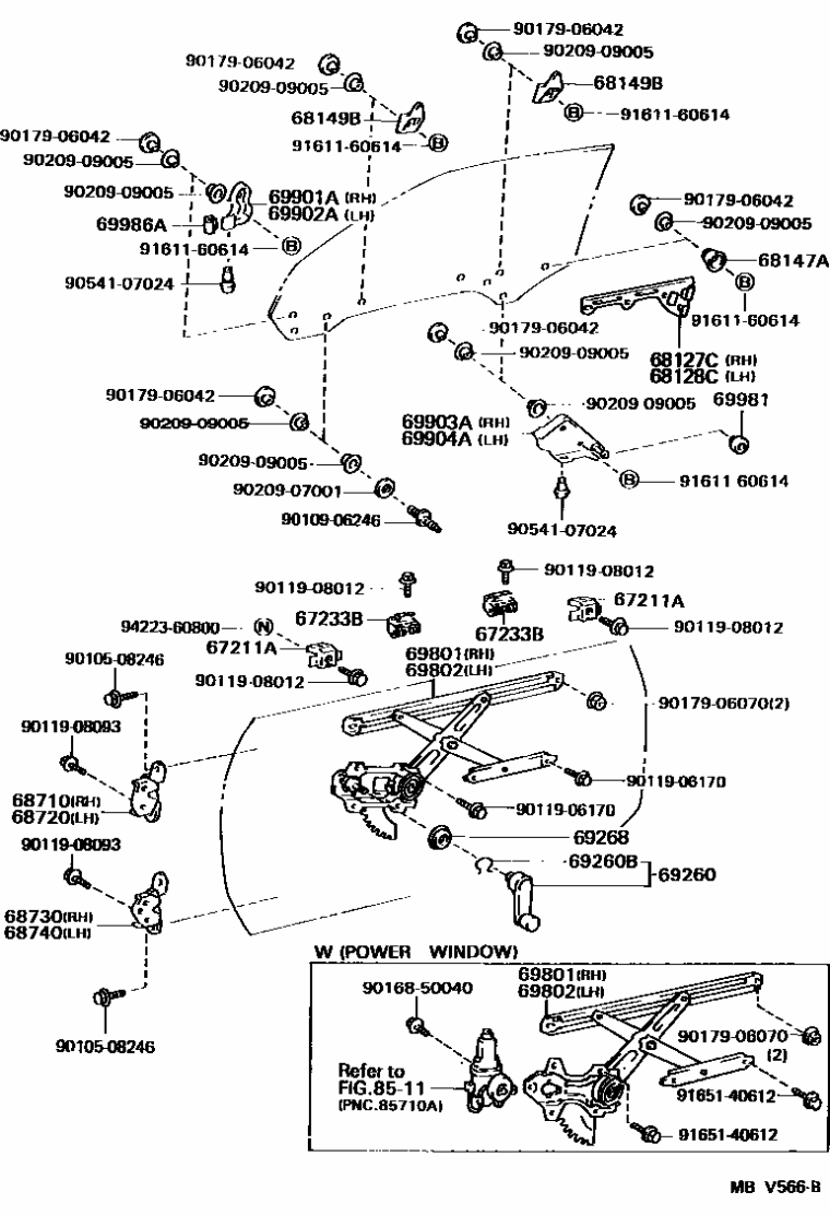 Toyota 90105-08246 Bolt, Washer Based H