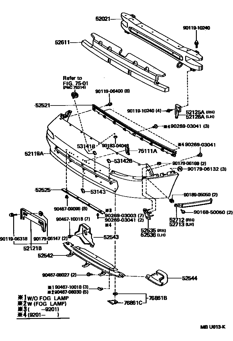 Toyota 90119-06318 Bolt, w/Washer