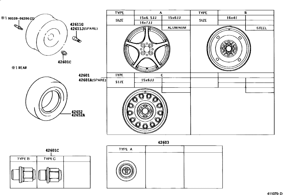 Toyota 90109-06206 Bolt