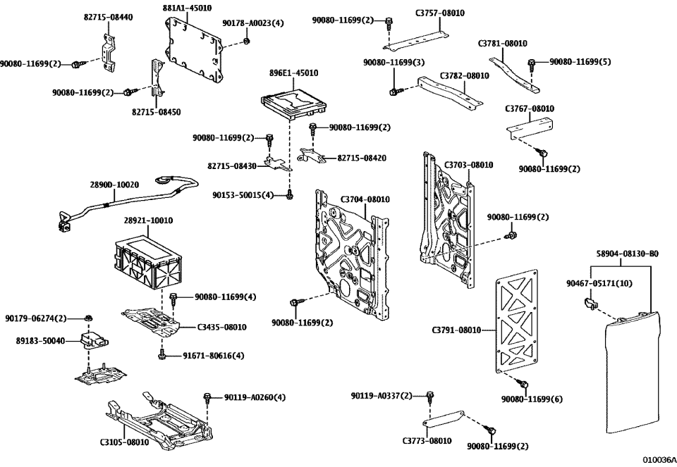 Toyota 28921-10010 SUB-BATTERY, MULTI P