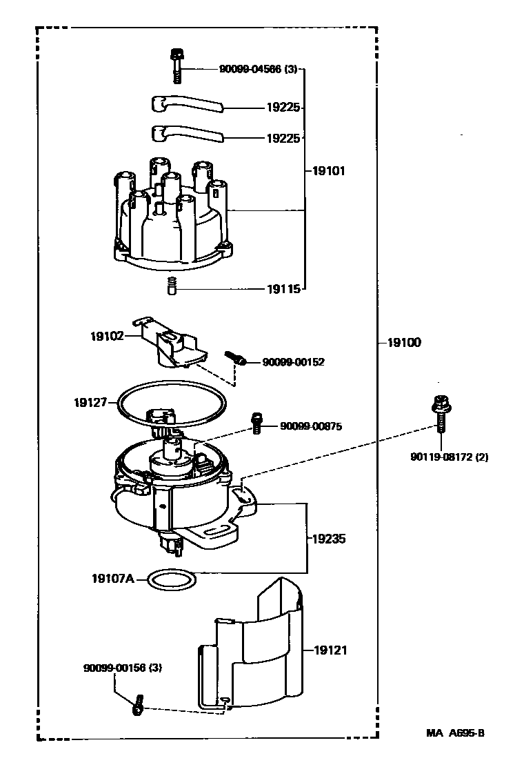 Toyota 90099-00152 Screw, w/Washer