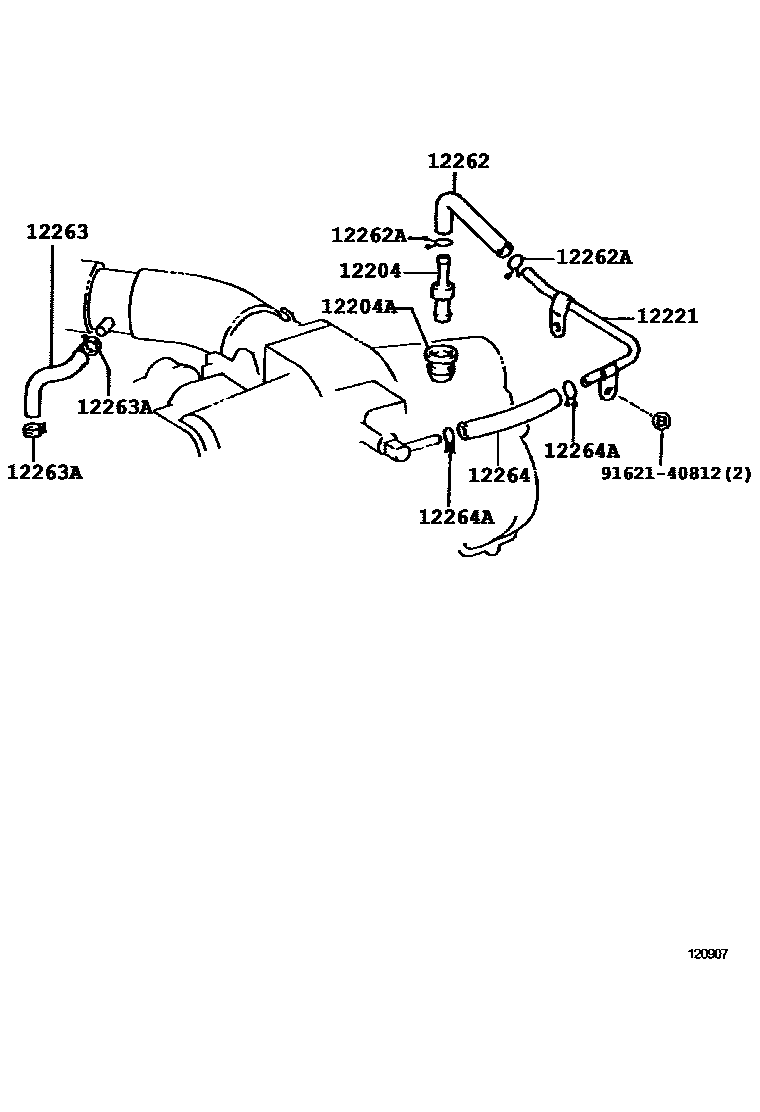 Toyota 91621-40812 Bolt, w/Washer