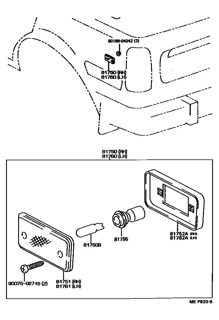 Toyota 90075-02715 Bulb Screw