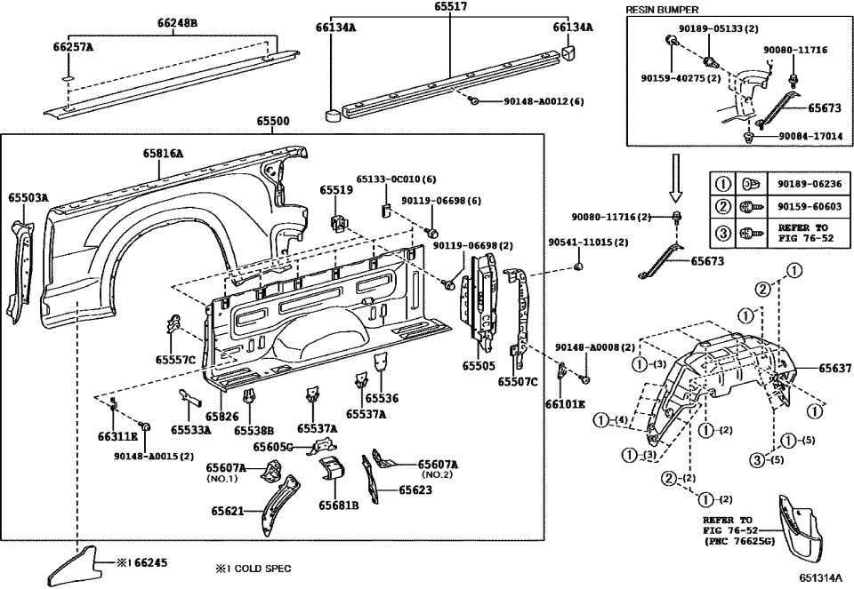 Toyota 90119-06698 Bolt, w/Washer