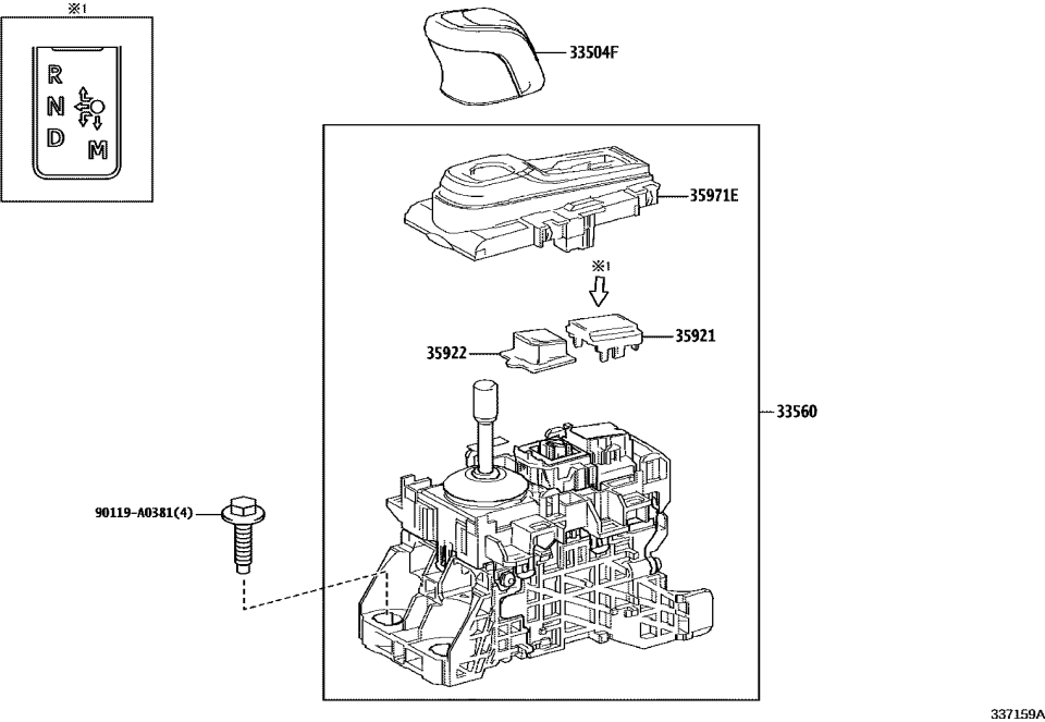Toyota 35971-0E020 HOUSING, POSITION IN