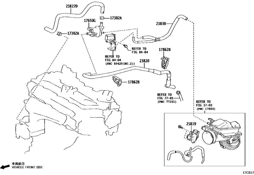 Toyota 16581-F0300 CLAMP, HOSE