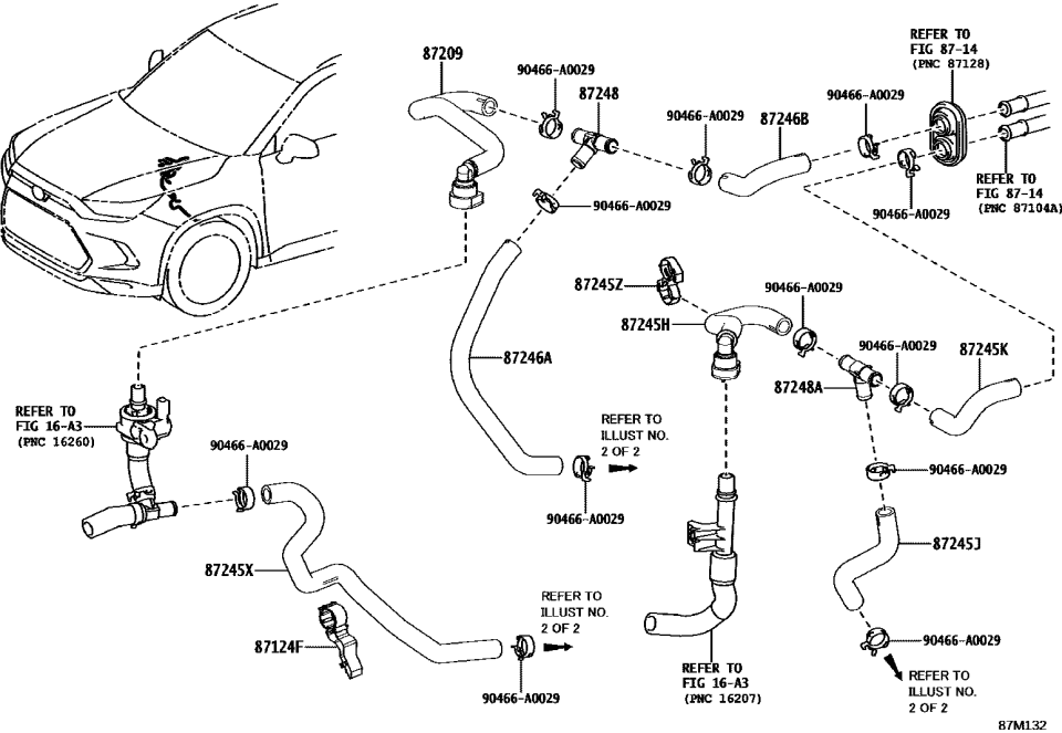 Toyota 16581-36140 CLAMP, HOSE