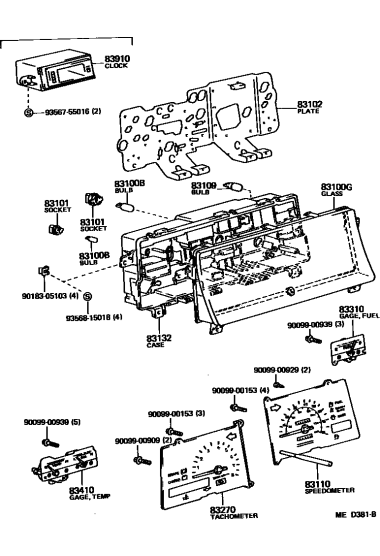 Toyota 90099-00153 Screw