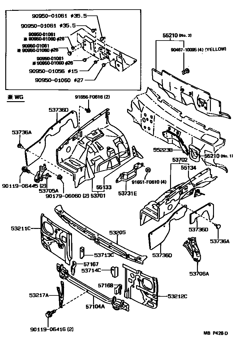 Toyota 90179-06060 Nut