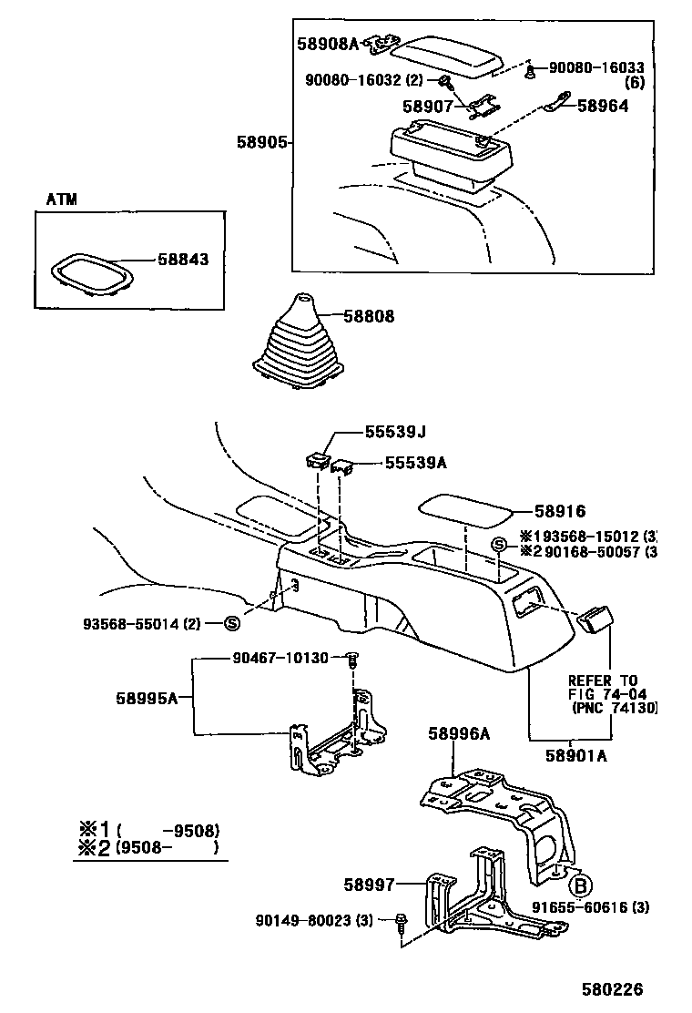 Toyota 90080-16032 Screw, COUNTERSUNK T