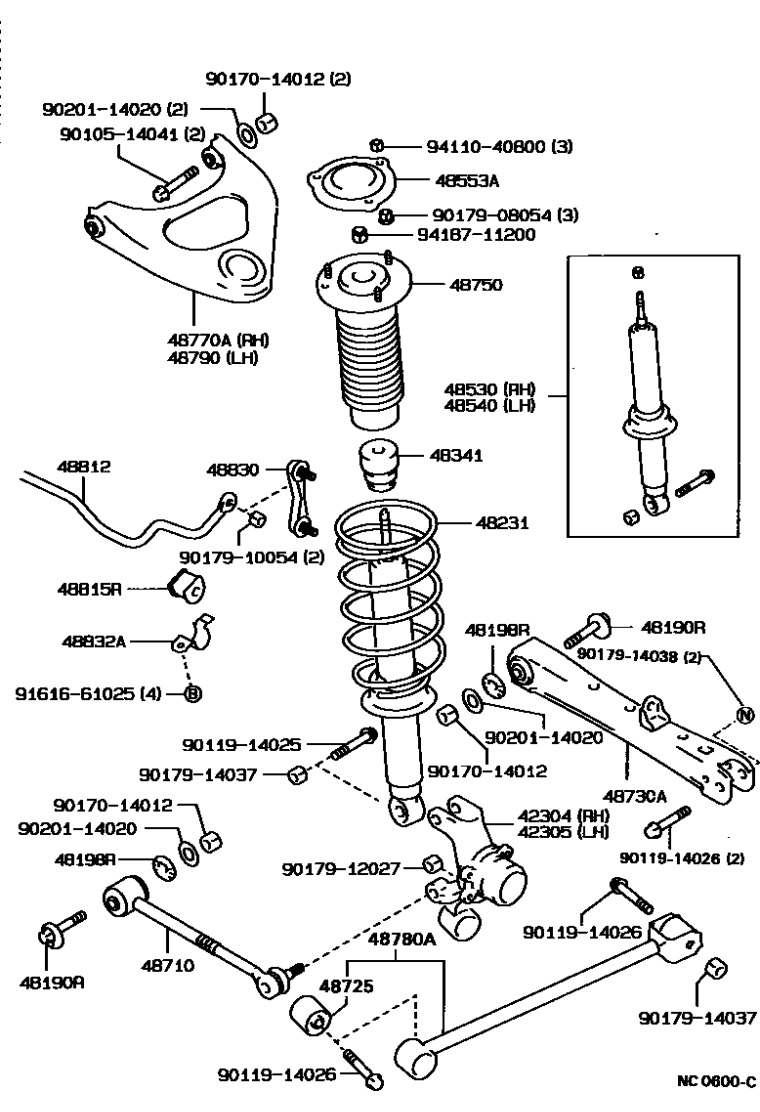 Toyota 90179-14038 Nut