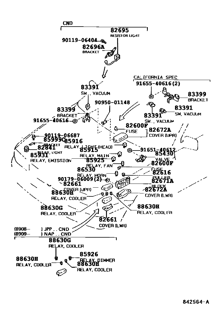 Toyota 90119-06404 Bolt, W/WASHER