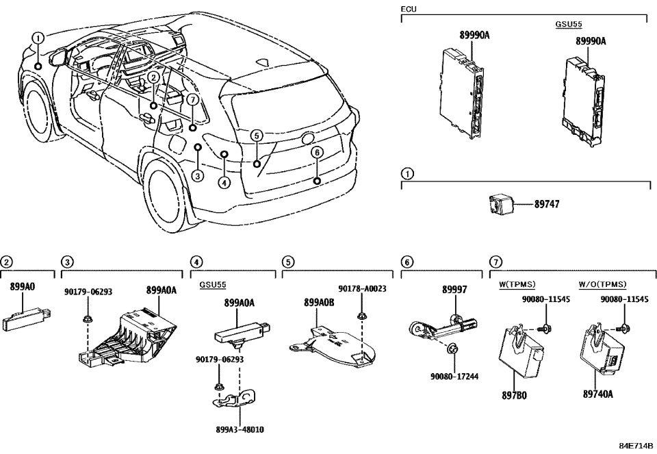 Toyota 899A3-48010 Bracket, Indoor Elec