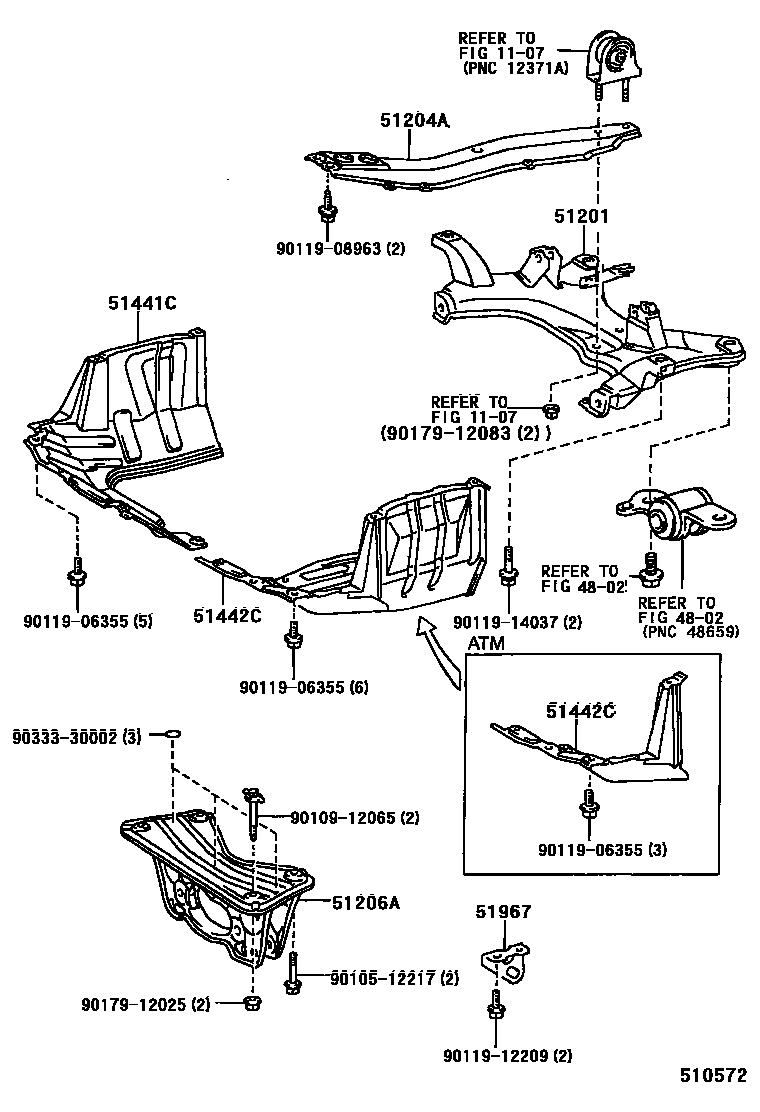 Toyota 90109-12065 Bolt