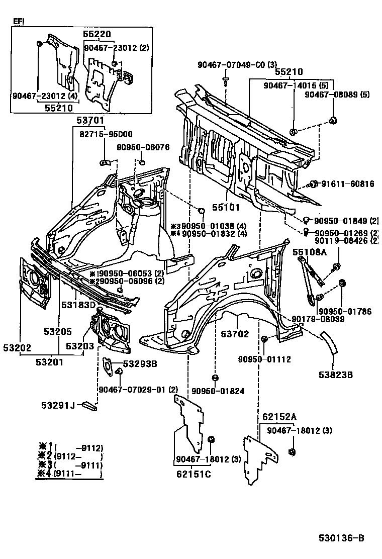 Toyota 90119-08426 Bolt, w/Washer