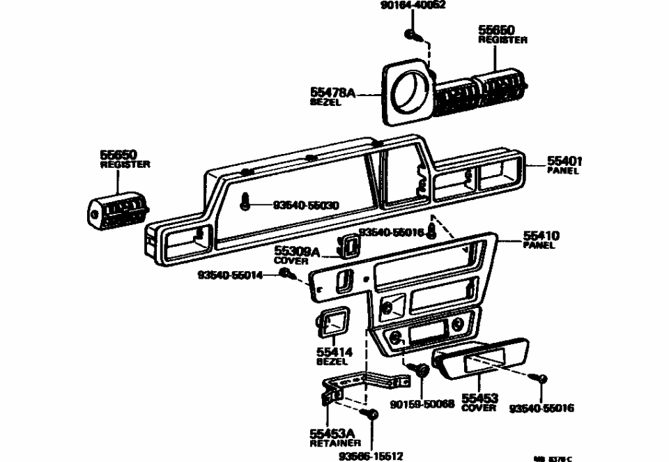 Toyota 90164-40052 Screw, Binding TAPPI
