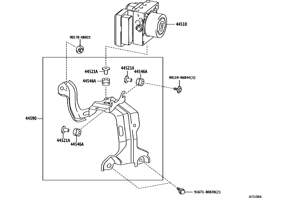 Toyota 44050-42F60 Modulator Valve