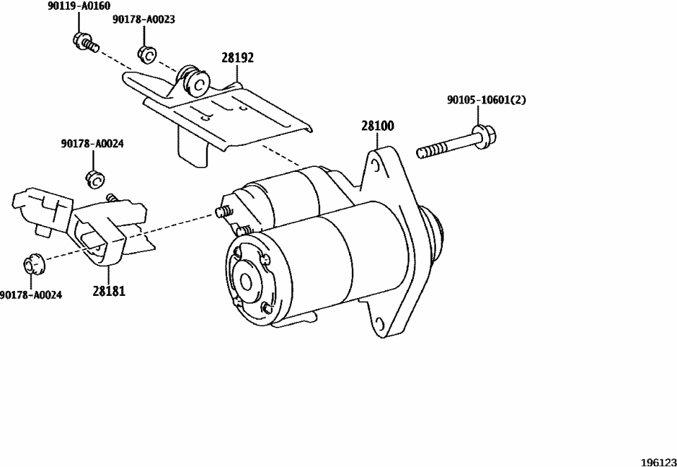 Toyota 90105-10601 BOLT, FLANGE