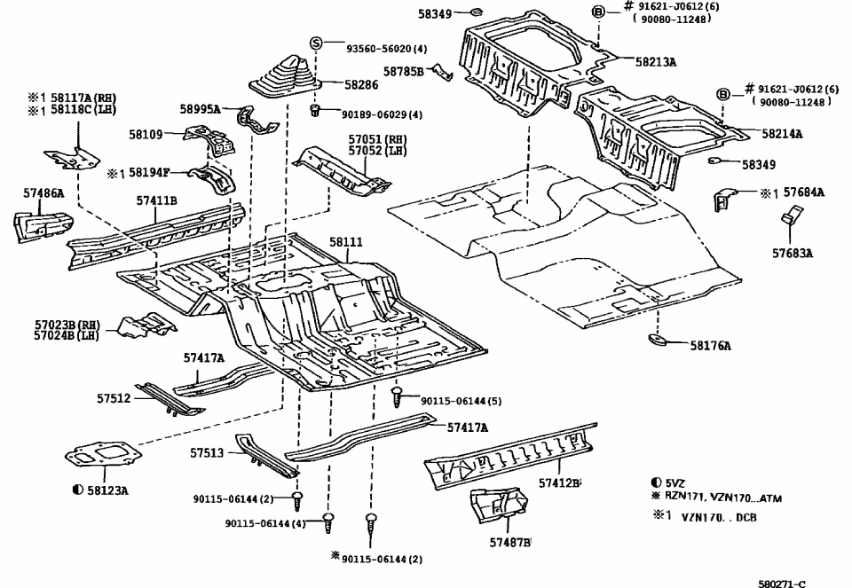 Toyota 90080-11248 Bolt, w/Washer