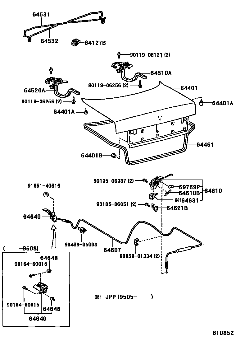 Toyota 90105-06037 Bolt, Washer Based H