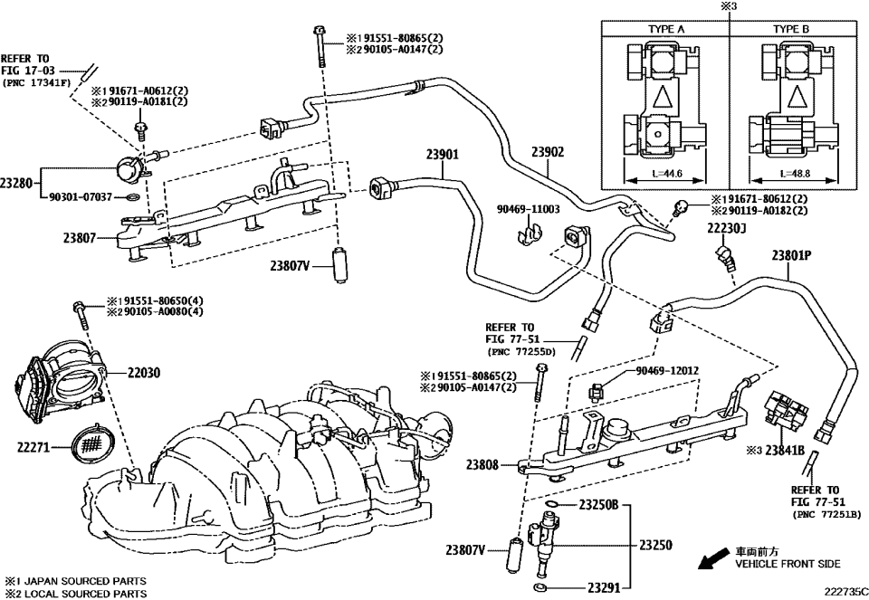 Toyota 90105-A0147 Bolt, Flange