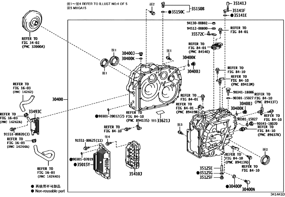 Toyota 30400-16020 TRANSAXLE ASSY, CONT