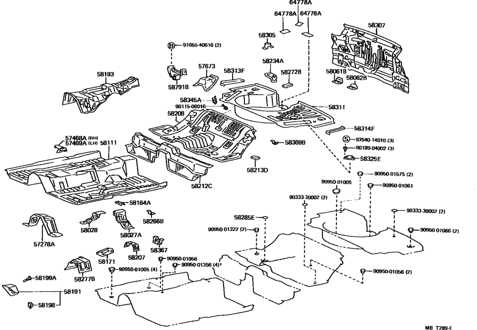Toyota 90115-06016 Bolt, Weld