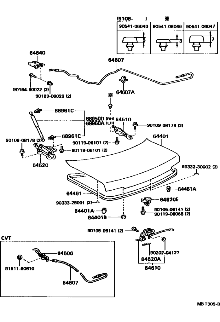Toyota 90109-08178 Bolt