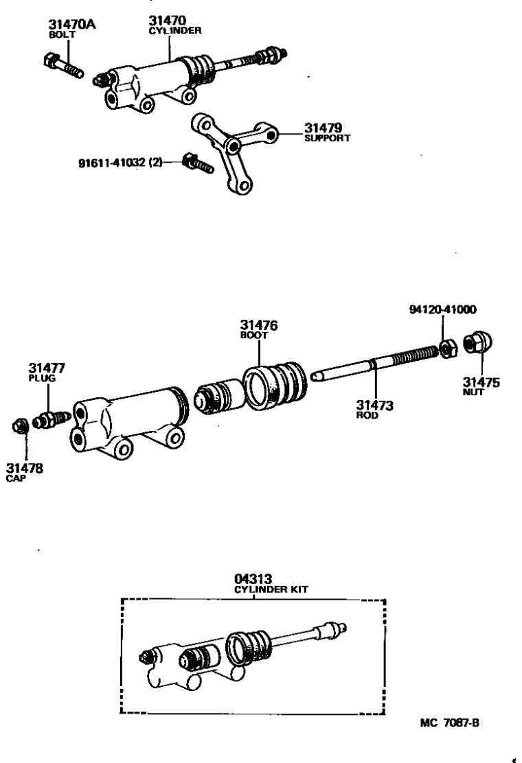 Toyota 91611-41032 Bolt, W/WASHER
