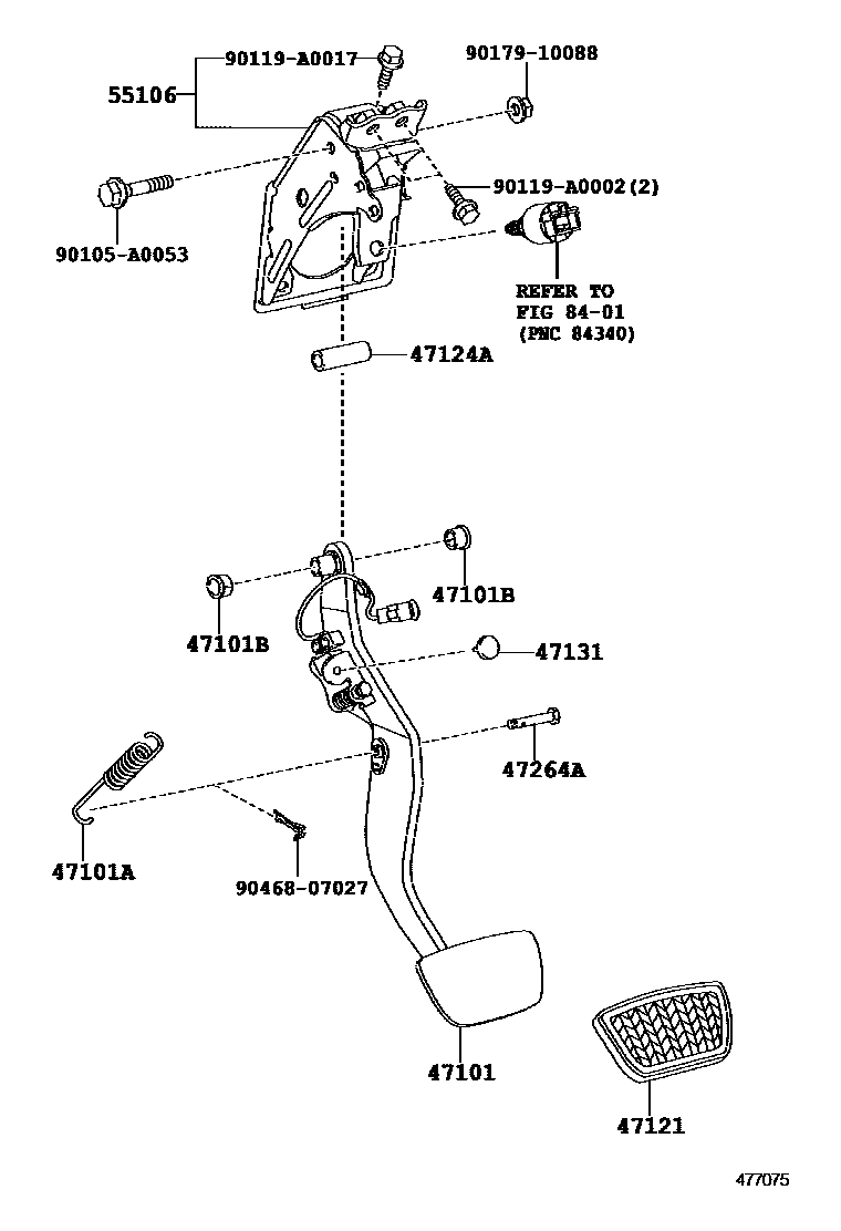 Toyota 90105-A0053 Bolt, Flange