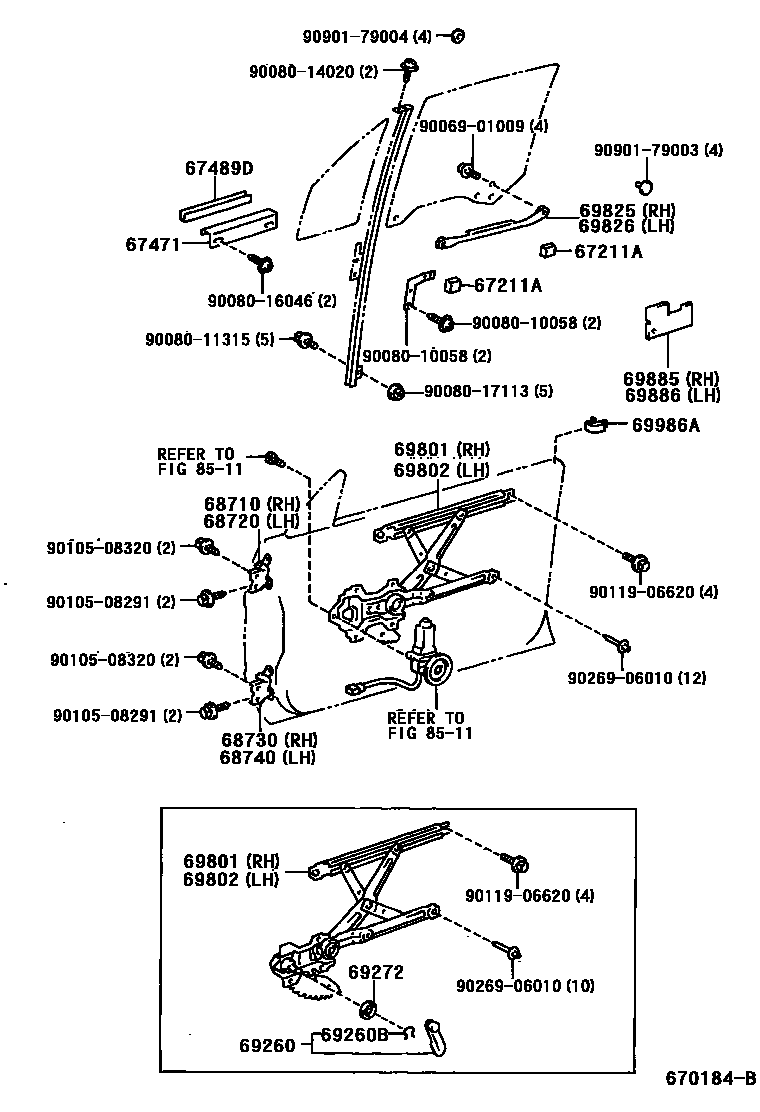 Toyota 90080-10058 Bolt, Washer Based H