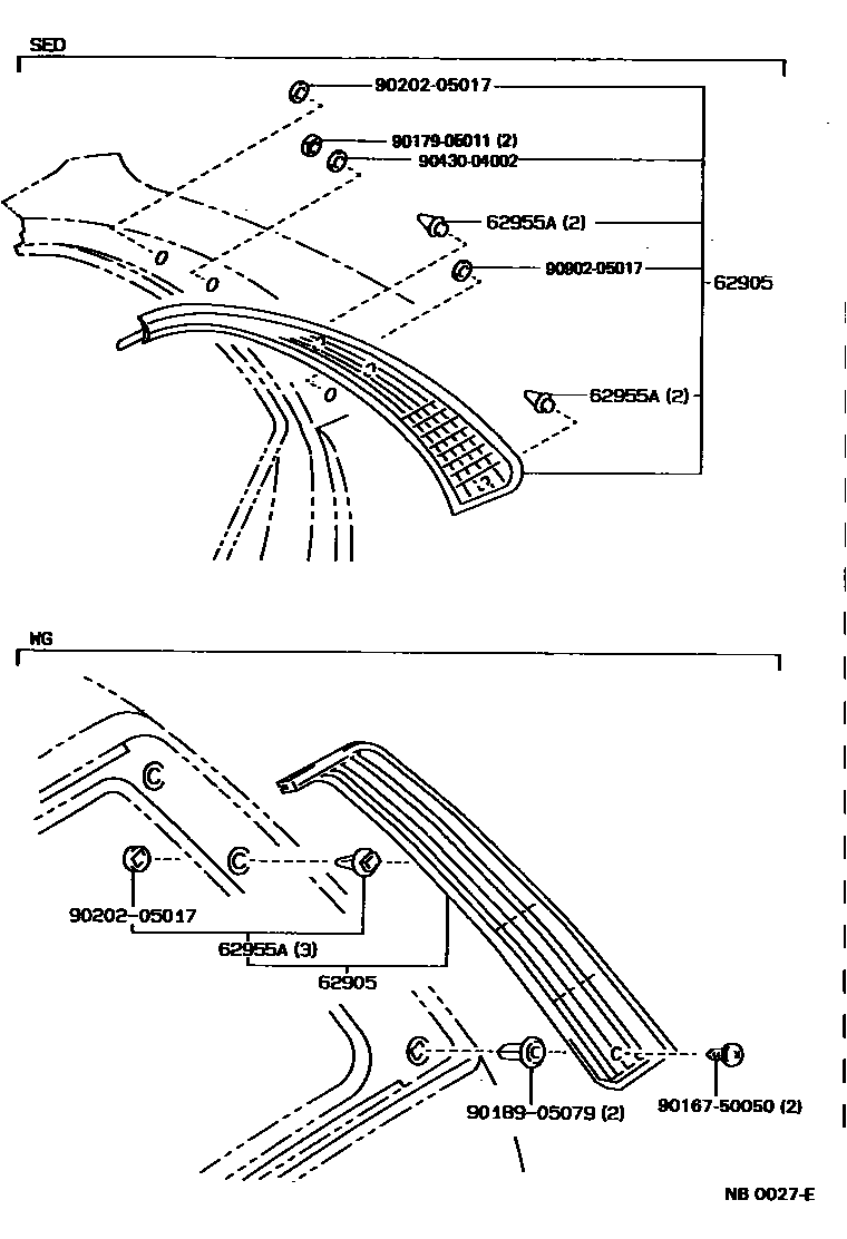 Toyota 90167-50050 Screw, Pan Tapping